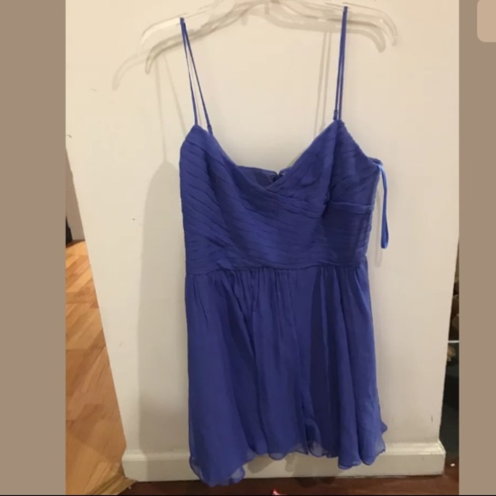 BCBGMAXAZRIA Blue Silk “Salma” Sundress, 12